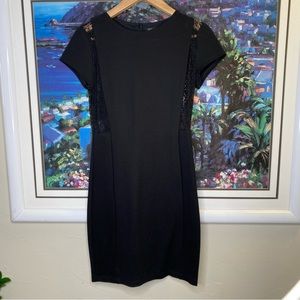 Zara Trafaluc Bodycon Lace Cutout Dress